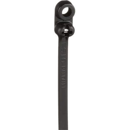 Panduit Cable Tie, 15-1/2 in L, 4 in Max Bundle Dia., Black, Nylon 6/6, 120 lb Strength, 250 PK BC4LH-S25-TL0